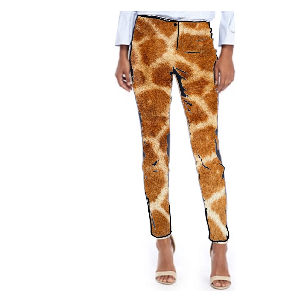 Skinny Stretch Slim Cut Pant ZIP Pocket Art
